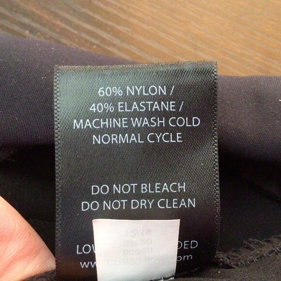 Carbon 38 Womens Mid Rise Split Ankle Leggings Pull On Pants Black Size Small - Picture 6 of 8